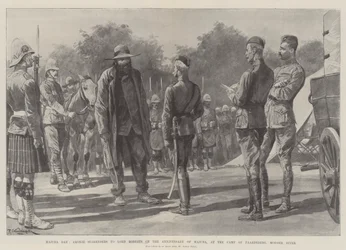 Día de Majuba, Cronje se rinde a Lord Roberts en el aniversario de Majuba, en el campamento de Paardeberg, río Modder